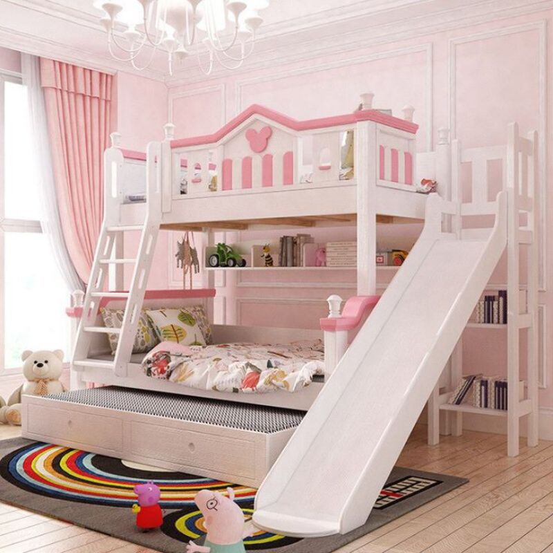 tempat tidur tingkat anak perosotan