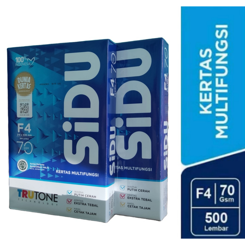 

KERTAS HVS F4 SIDU 70 GSM
