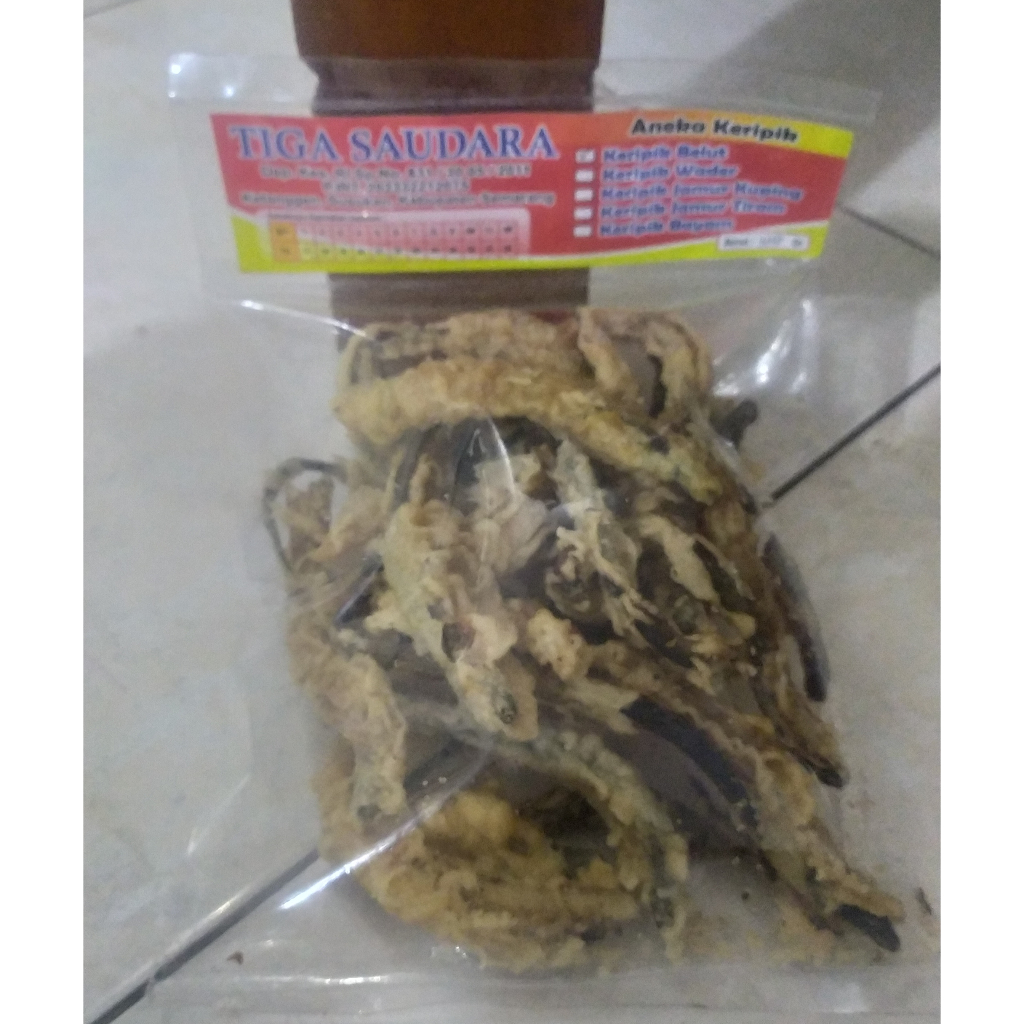 

kripik belut/welut kemasan 100gram