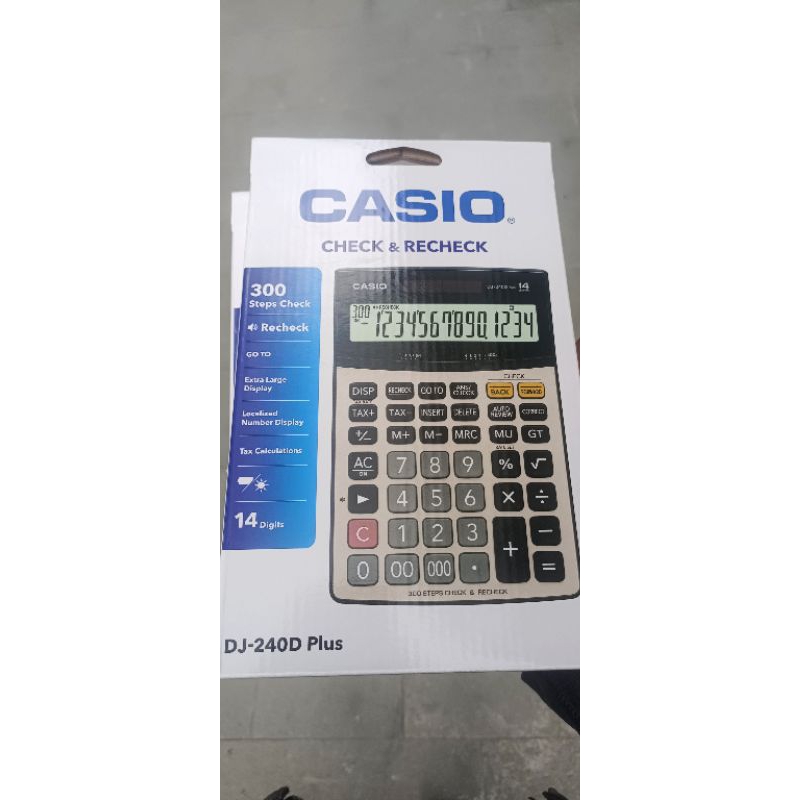 

KALKULATOR CASIO DJ 240D PLUS 14 DIGIT DAN DJ 220d plus 12 Digit ORIGINAL CASIO 100℅