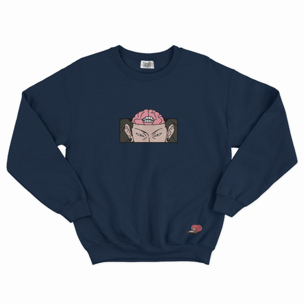 Crewneck Jujutsu Kaisen Kenjaku Anime Manga Jujutsu Kaisen Embroidery