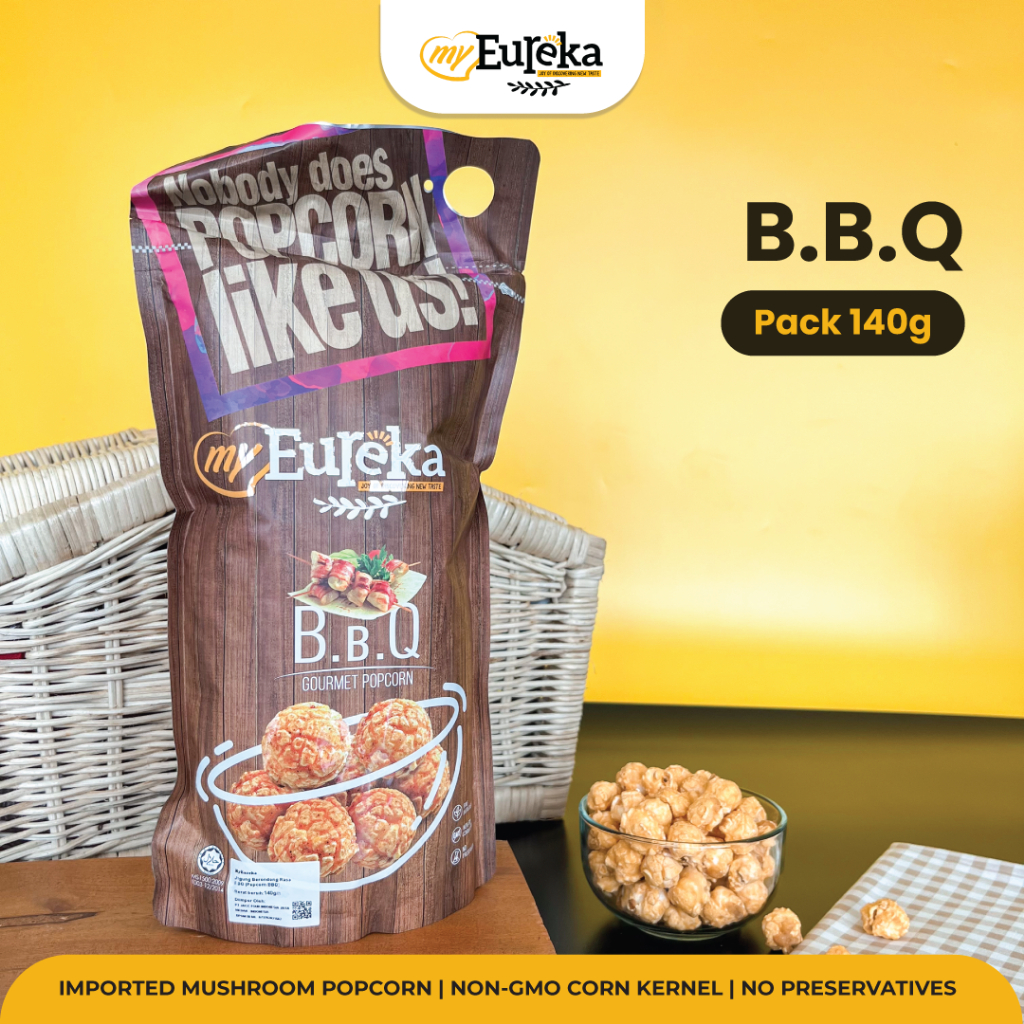 

Eureka Popcorn BBQ Pack 140g | Snack Cemilan Impor