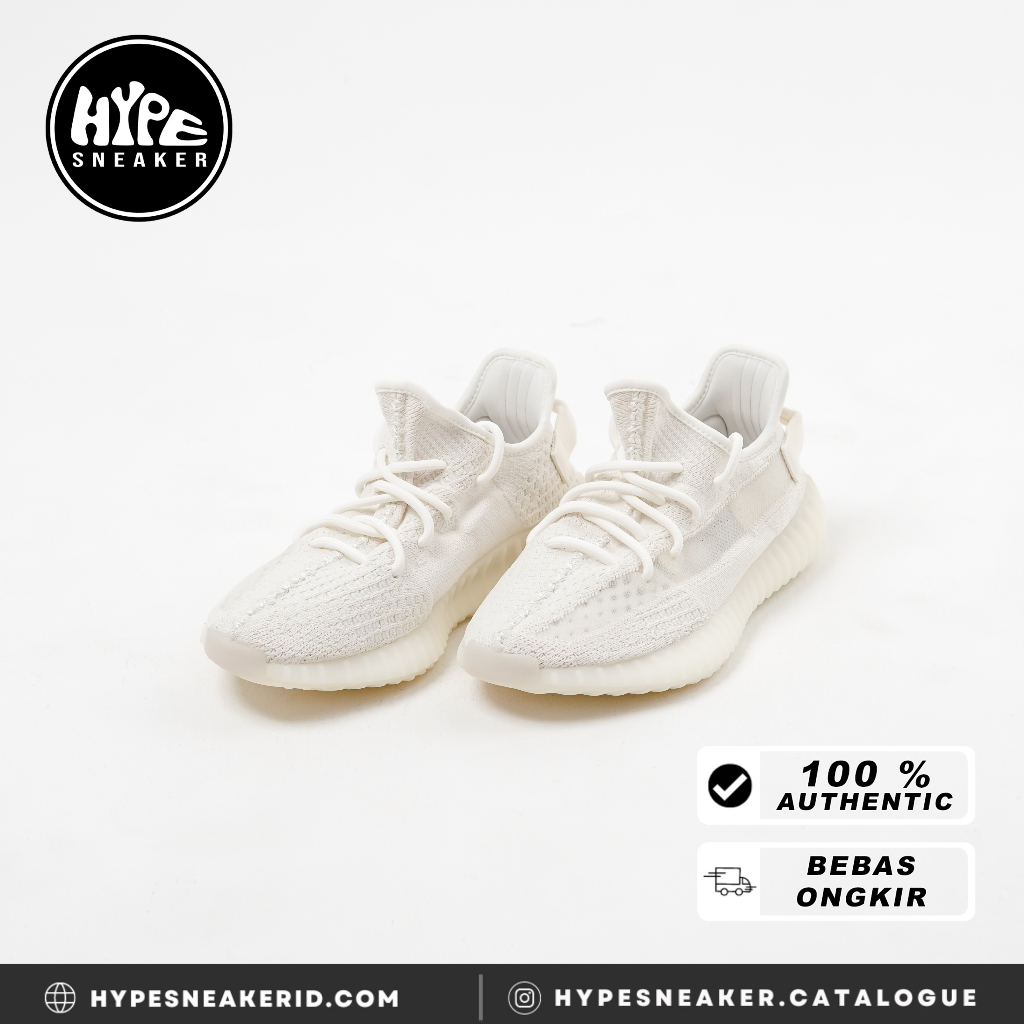 Sepatu ADDS YEEZY 350 V2 BONE WHITE SNEAKER 100% ORIGINAL