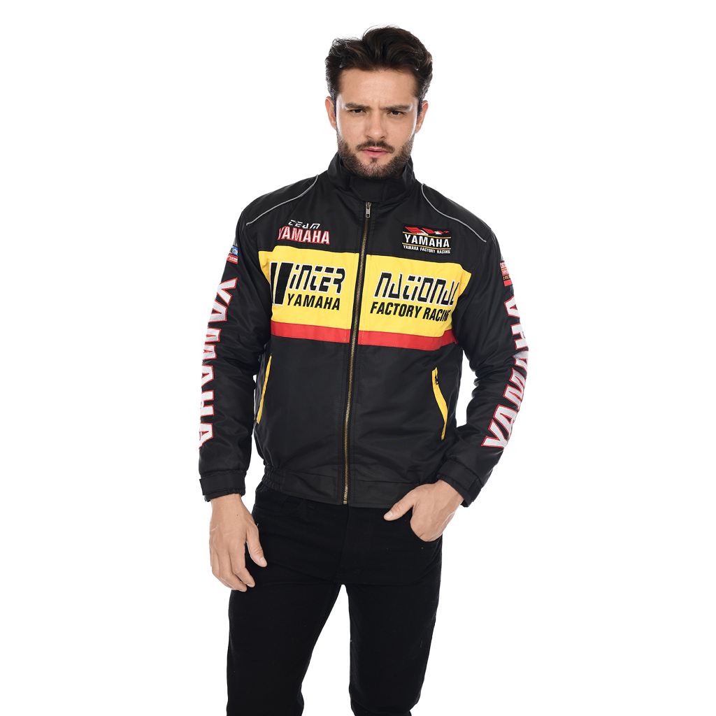 Jaket Motor Pria Team Yamaha International Waterproof Full Bordir