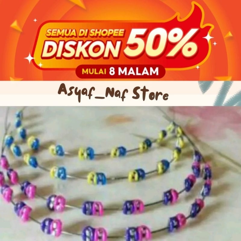 Behel lepas pasang karet dobel