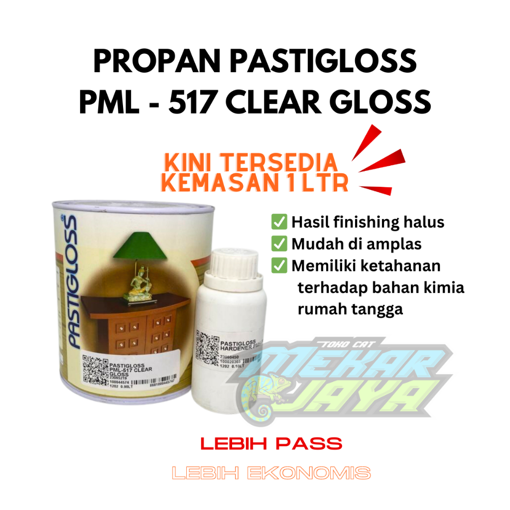 Propan Pastigloss Melamine (Clear Gloss) Cat Kayu