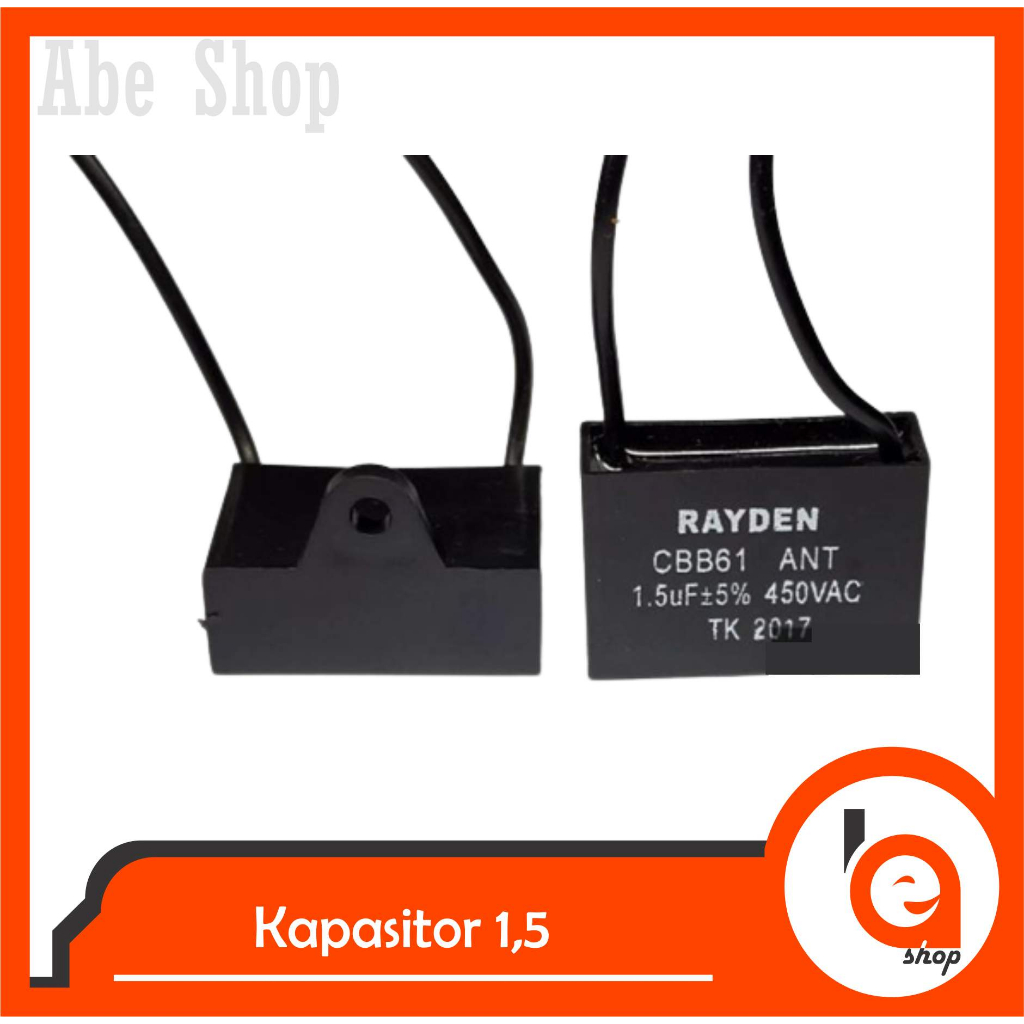 Kapasitor Kipas Angin CBB61 1.5UF Dinamo Kipas Angin/Capasitor