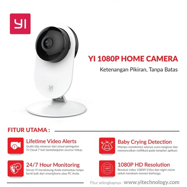 Xiaoyi Yi Home 1080P Smart CCTV IP Camera Kamera IP Cam