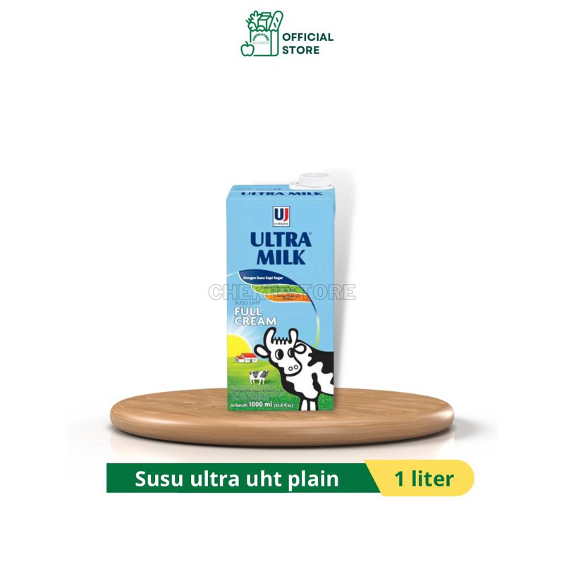 

Susu ultra milk UHT 1000ml full cream plain