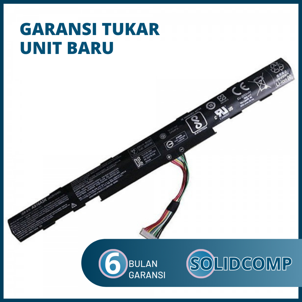 Baterai Acer Aspire AS16A5K AS16A7K AS16A8K Ori