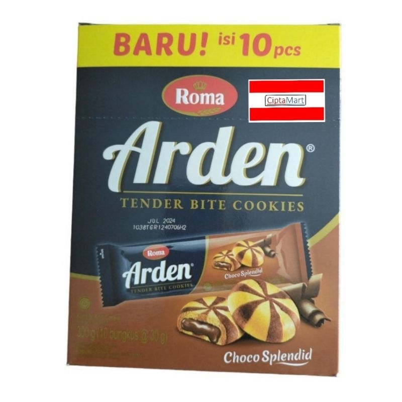 

Roma Arden Cookies Cokelat sachet 10 x 30gr