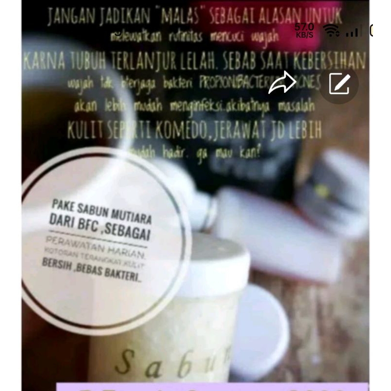 BFC baby face cream sabun Termurah