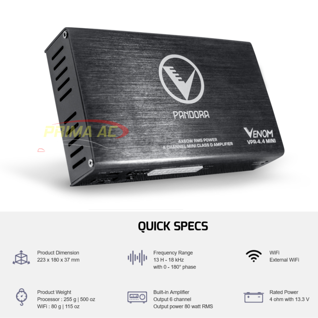 VENOM PANDORA VPR4.4 PROCESSOR MINI VPR 4.4 - Audio Mobil