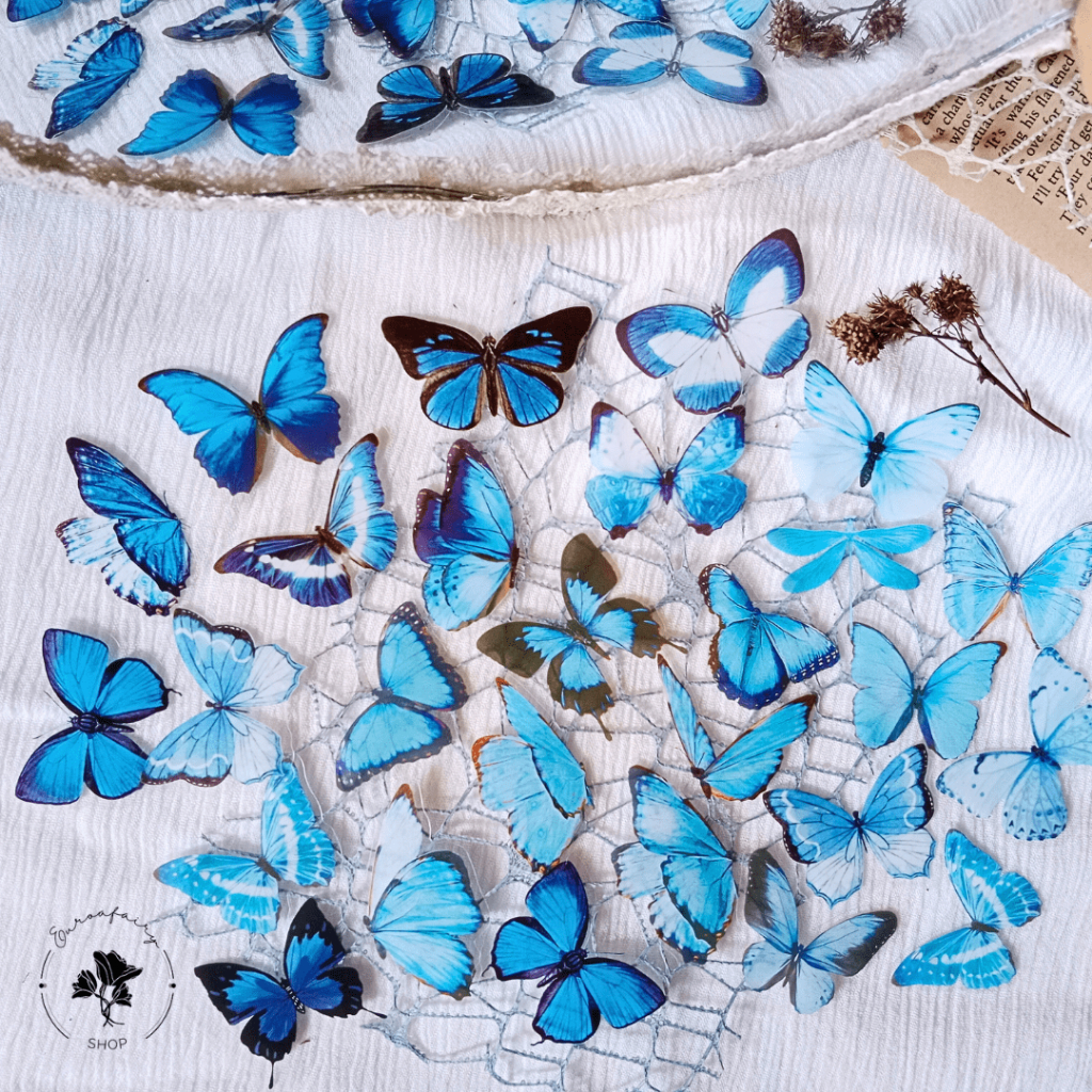 

Butterfly Specimen Transparant Sticker Pack Isi 20
