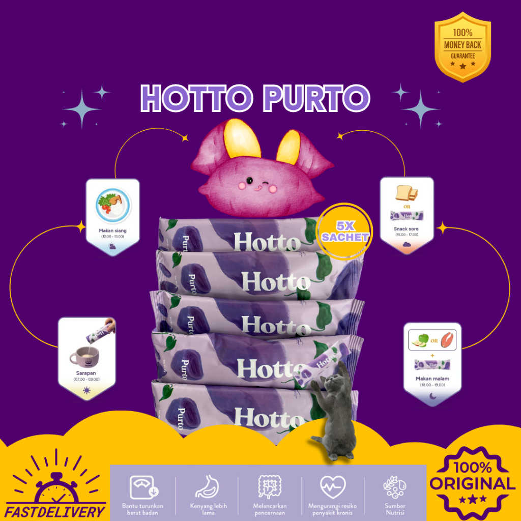 

Hotto Purto Sachet Multigrain with Purple Potato(5 sachet)