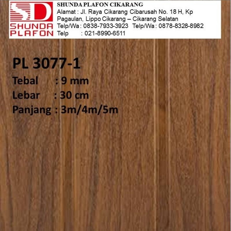 Shunda Plafon PL 3077-1 ( Special Brazilian Walnut Wood )