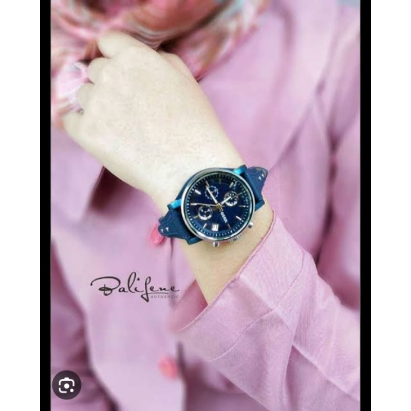 BRANDED WOMAN WATCH ES4113 ES 4113 BOYFRIEND BLUE NAVY JAM TANGAN WANITA ORIGINAL