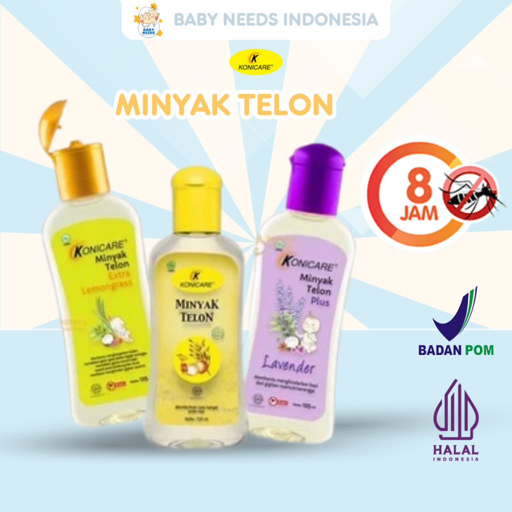 KONICARE Minyak Telon / Telon Plus / Minyak Kayu Putih Plus - 30ml 60ml 125ml