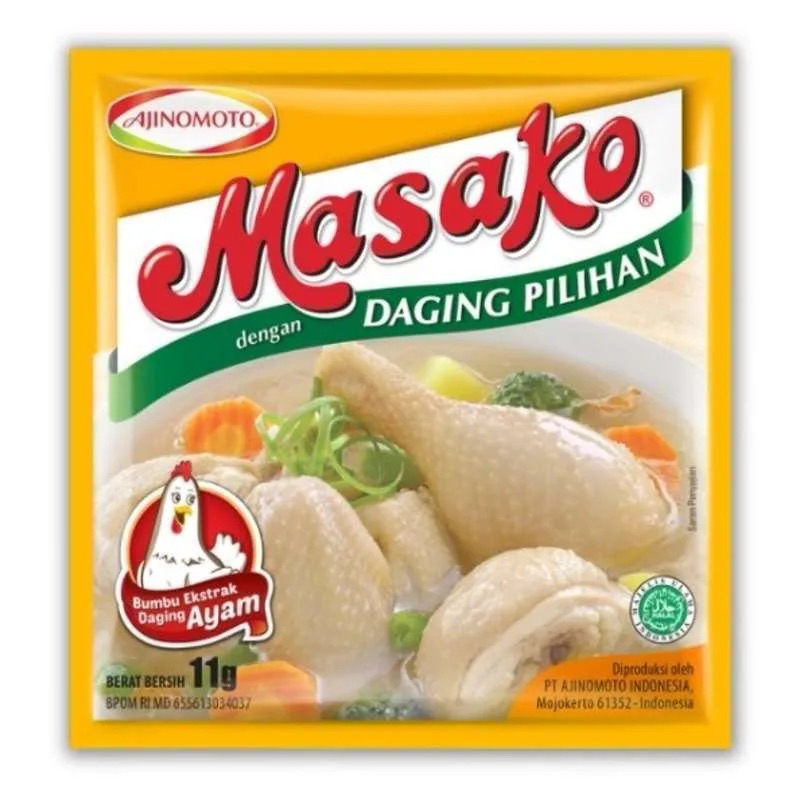 

Masako sachet renceng rasa ayam isi 12