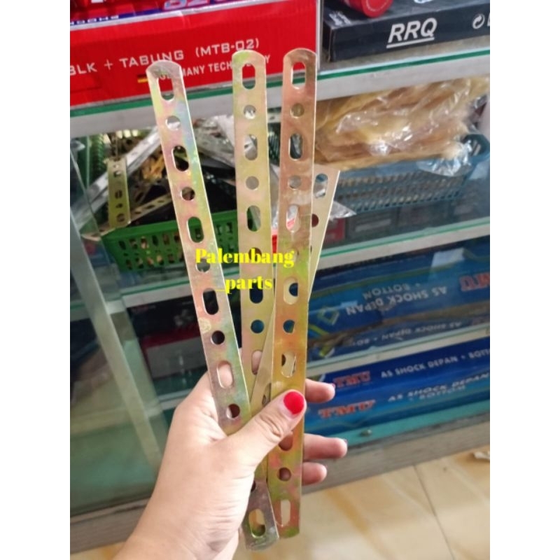 Breket bolong knalpot plat besi tipis anti karat