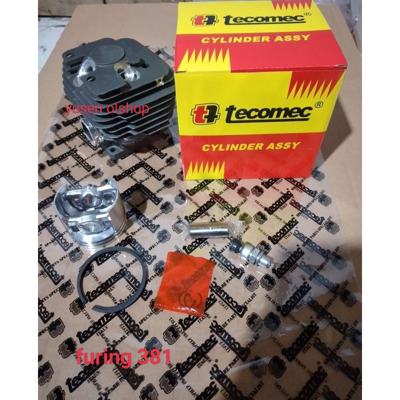 cylinder block 381/furing gergaji mesin chainsaw 381 Tecomec