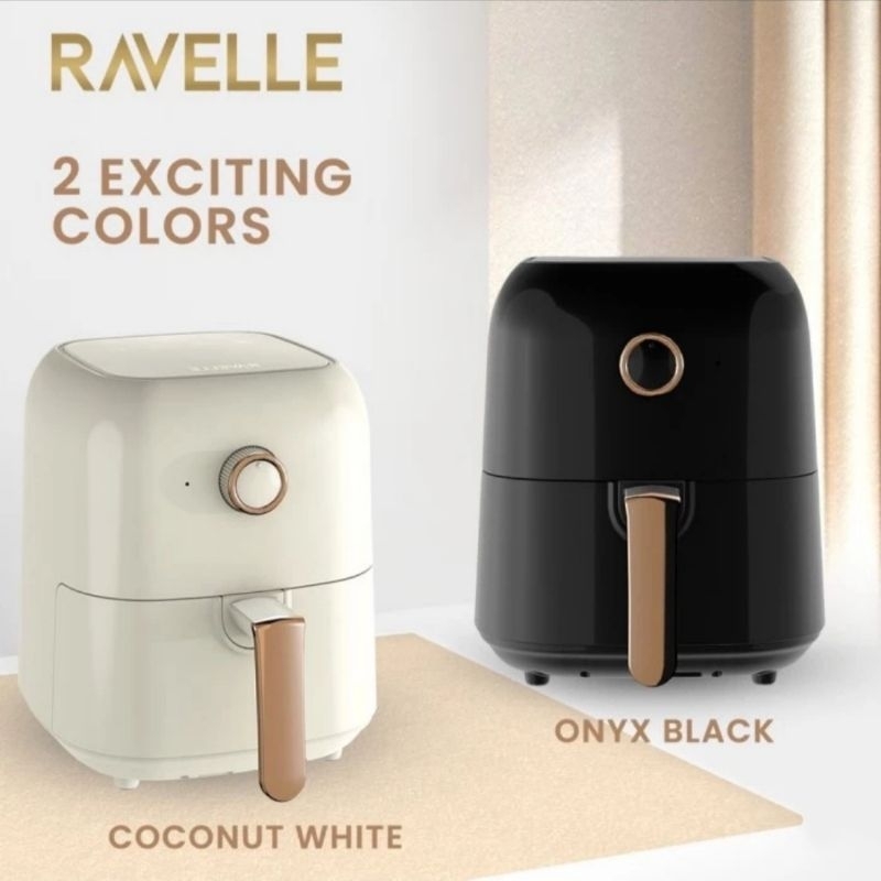 Air Fryer Ravelle Raf-300 Putih / Raf300 Penggorengan Tanpa Minyak 3 Liter Low Watt 650W