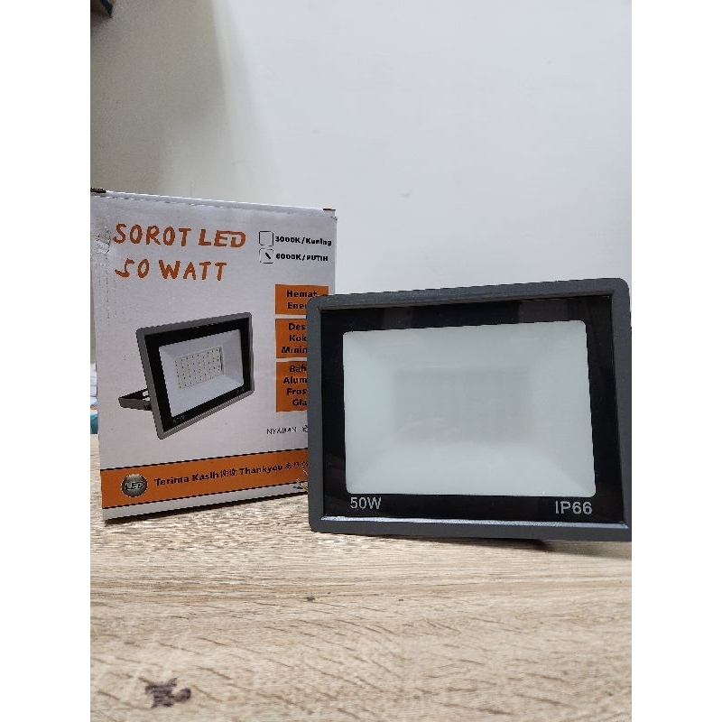 LAMPU SOROT LED 50 WATT / LED FLOODLIGHT 50 WATT IP66