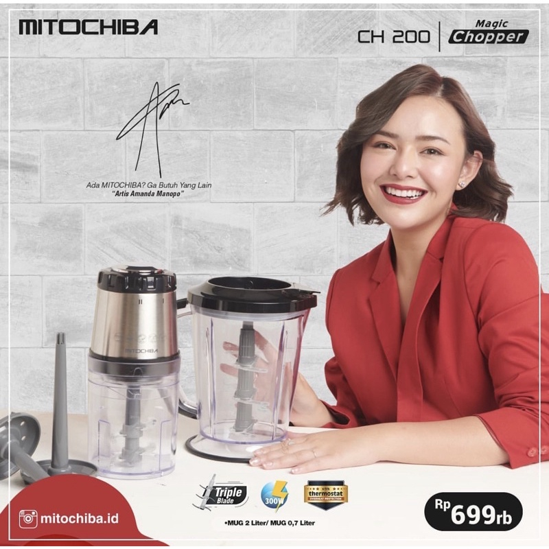 Food Chopper Mitochiba CH-200 Penggiling Daging