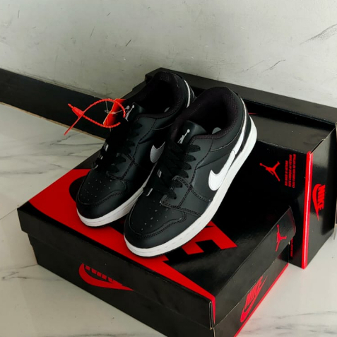 Discount Sepatu nike air jordan low hitam anak sekolah Size 30 s/d 36 bonus koas kaki