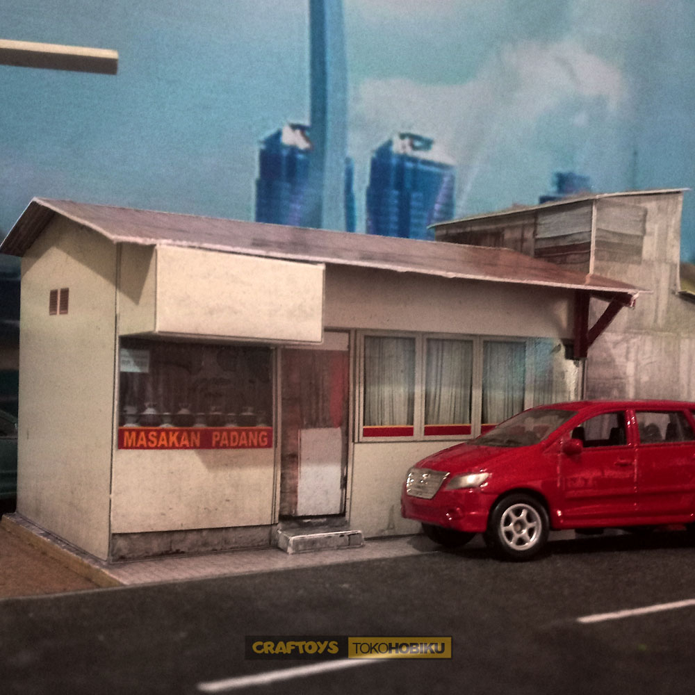 DIORAMA DIECAST - MINIATUR RUMAH MAKAN PADANG