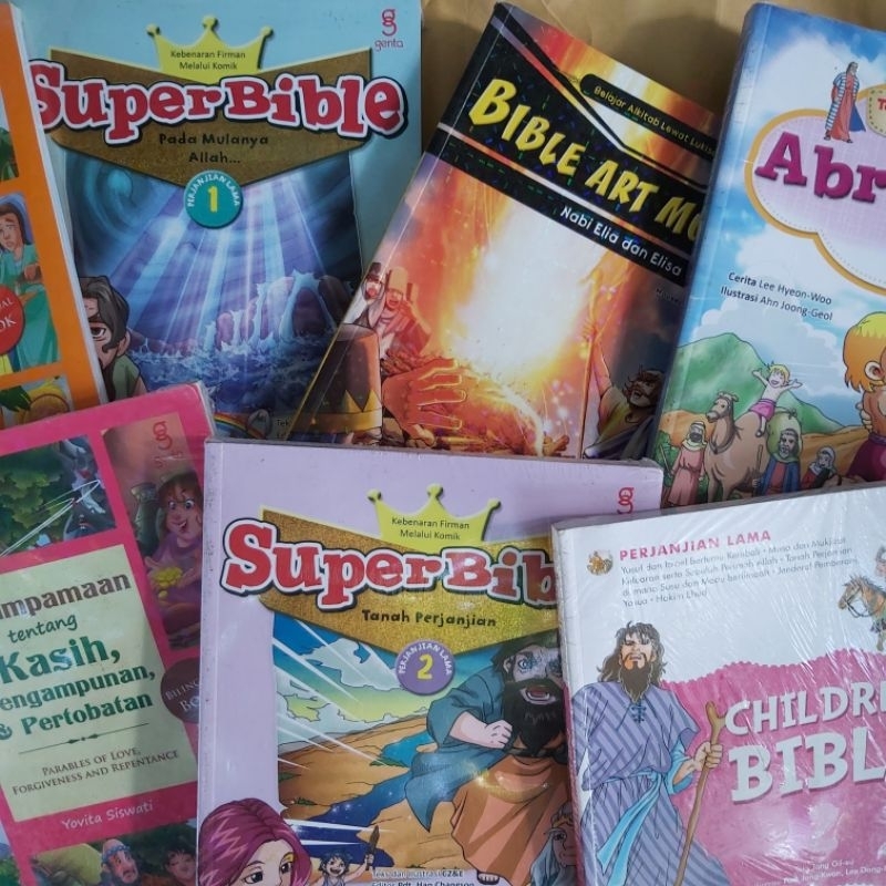 Buku Original • Educomic Powerbible / Power Bible Comic  / Bible Art Museum / Super Bible / Children