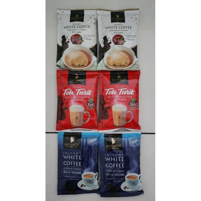 

Varian 1Sacet RichBoy White Coffee 3in1 & 2in1 / Rich Boy Teh Tarik Malaysia.