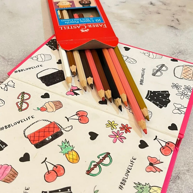 

RK Faber Castell Pensil Warna 10 Skin Tone Colours / Pencils Classic World Colours