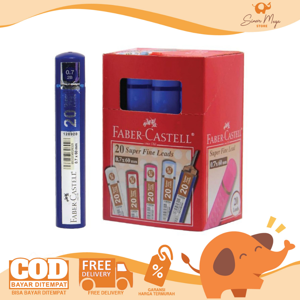 

Faber Castell Refill Pensil 2B Lead Superfine 0.5mm