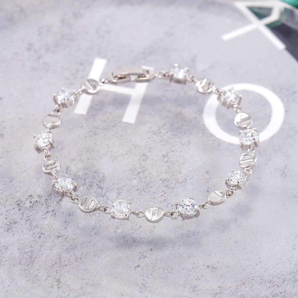 Hyl Jewelry Couple Gelang Titanium Wanita Bangle Bracelet Terbaru Anti Karat Dan Keroncong Lilit