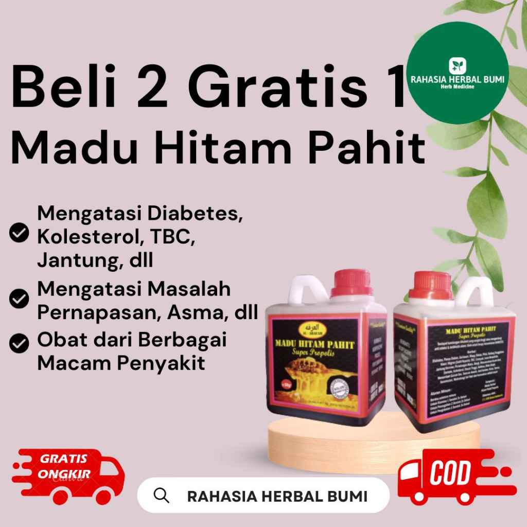 

MADU HITAM PAHIT PROPOLIS 500gr: Atasi Diabetes, Redakan Maag