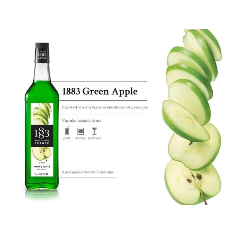 

1883 syrup green apple 1 liter