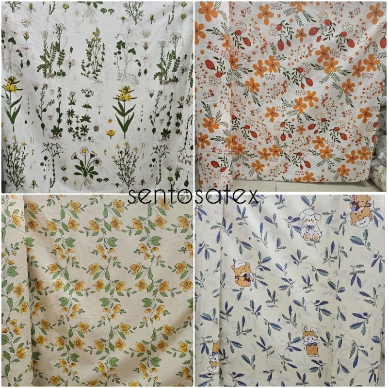 Bahan Kain Sprei Disperse Bahan Polimikro