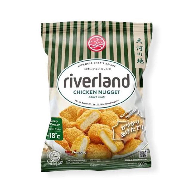 

Riverland Chicken Nugget 500 gram / Naget Ayam Bumbu Khas Jepang