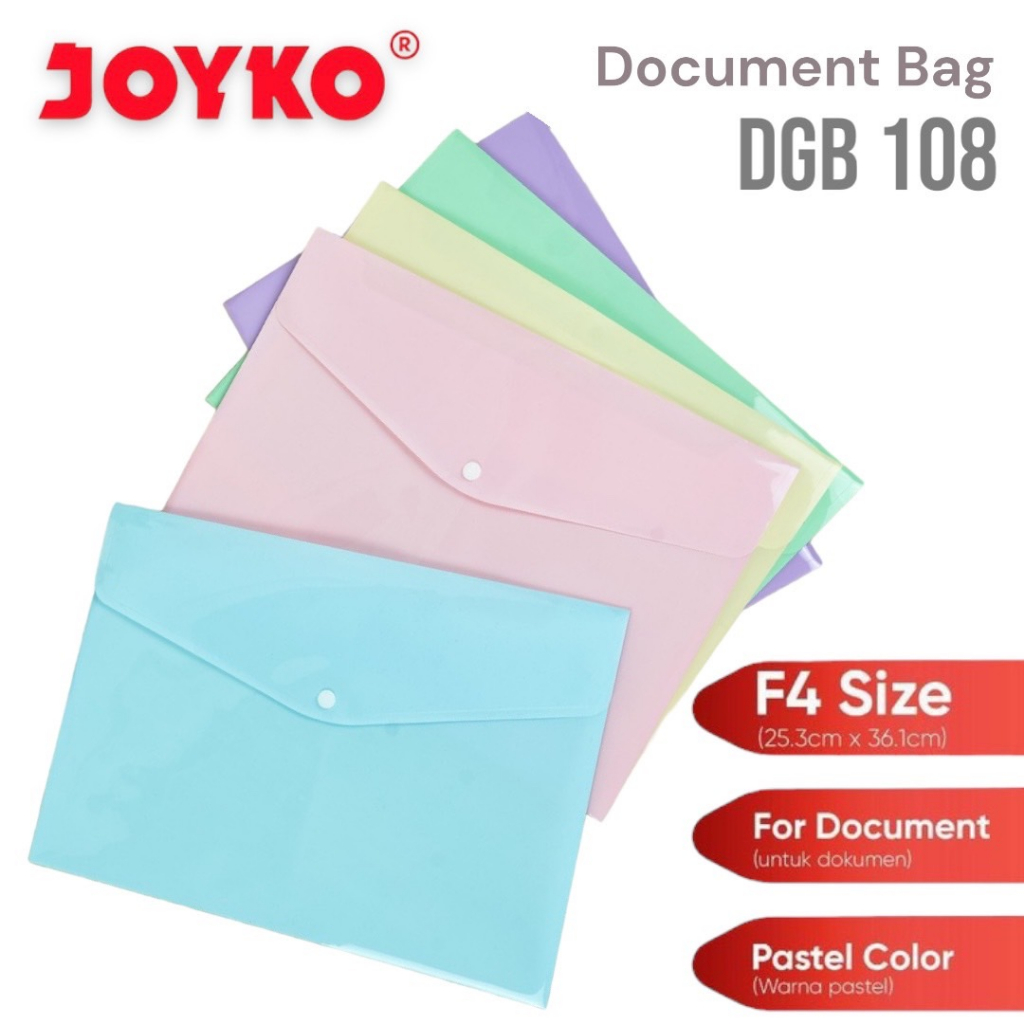 

Joyko Document Bag DBG-108 Kancing | Pastel