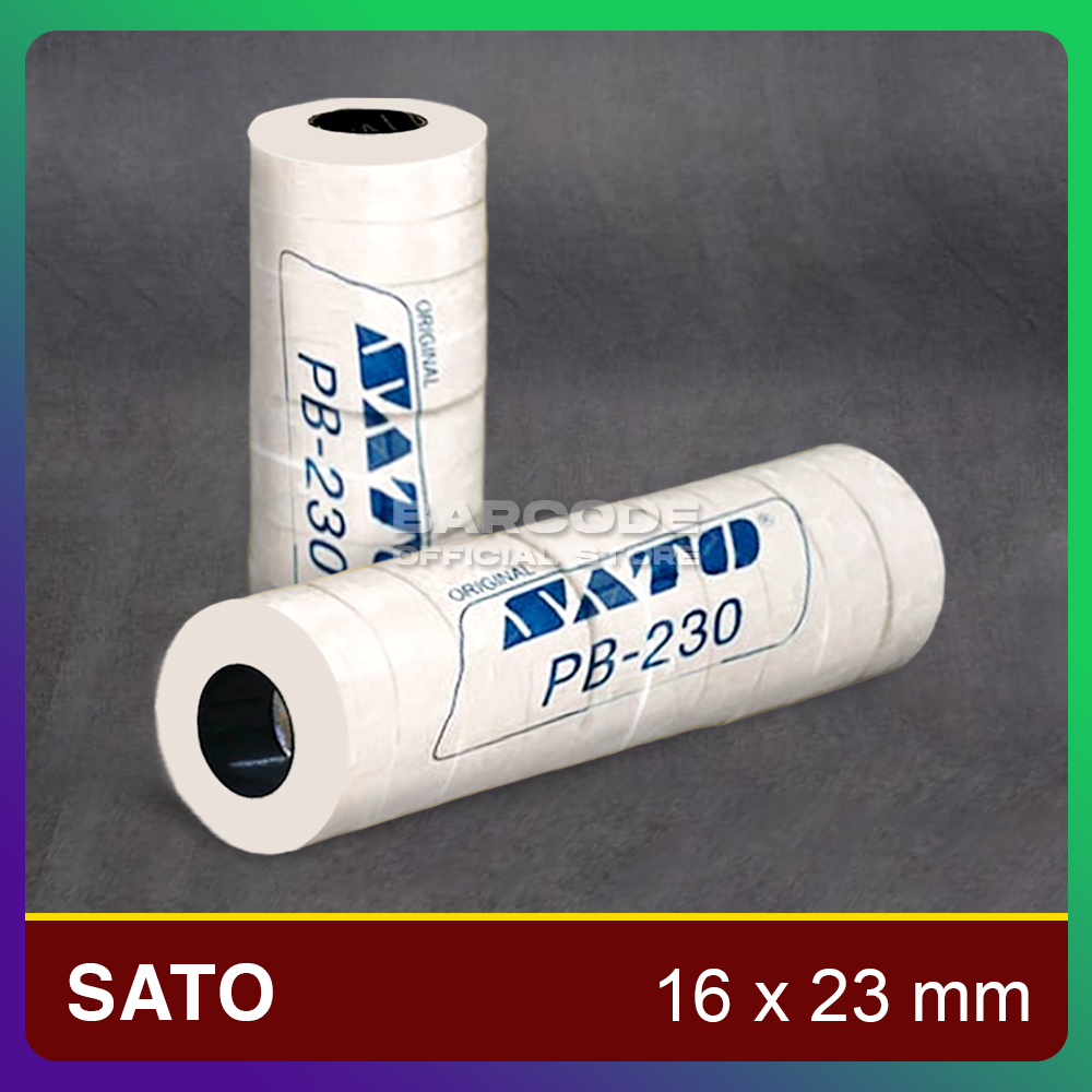 

Stiker Harga Sato PB 230 Label Ukuran 16 x 23mm 2 Kolom Warna Putih