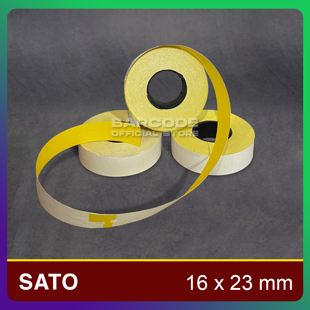 

Label Bandero Kuning Sato PB230 16x23 / 16x23mm 1 Line 2 Kolom