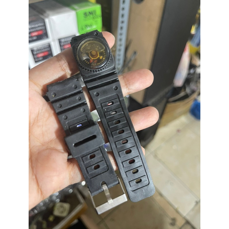 STRAP TALI JAM TANGAN RUBBER KARET CASIO 20MM CALCULATOR CA 53 CA53 RUBBER WATCH BEND TERMURAH MODEL