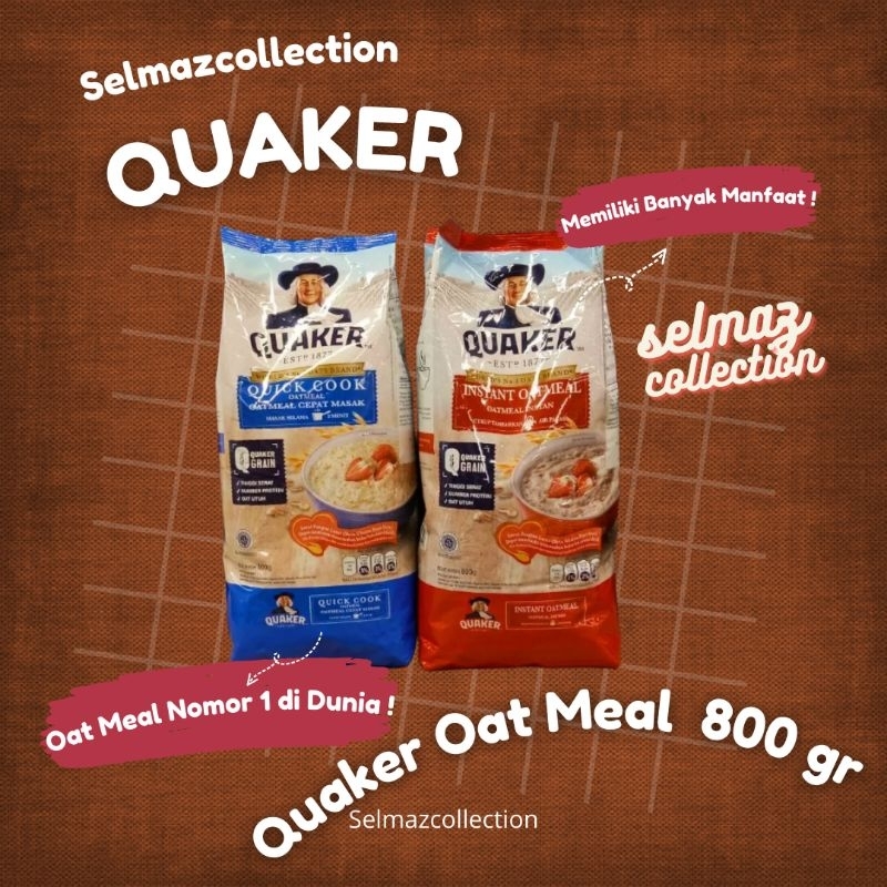 

Quaker Oatmeal 800gr Quaker Instant Oatmeal 800 gr Quaker Quick Cook