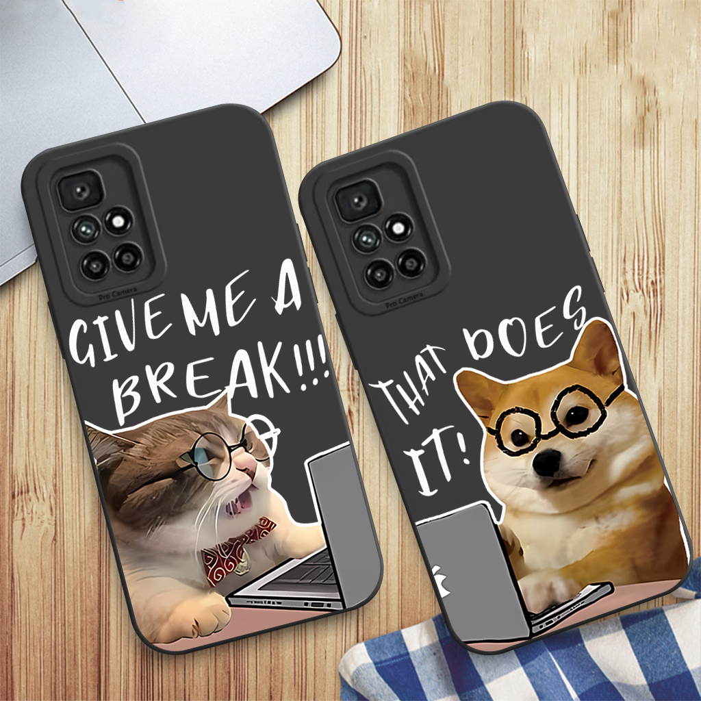 Case Redmi 10 4G 5G Silikon Pro Kamera Motif Couple Cute Case Pelindung Kamera