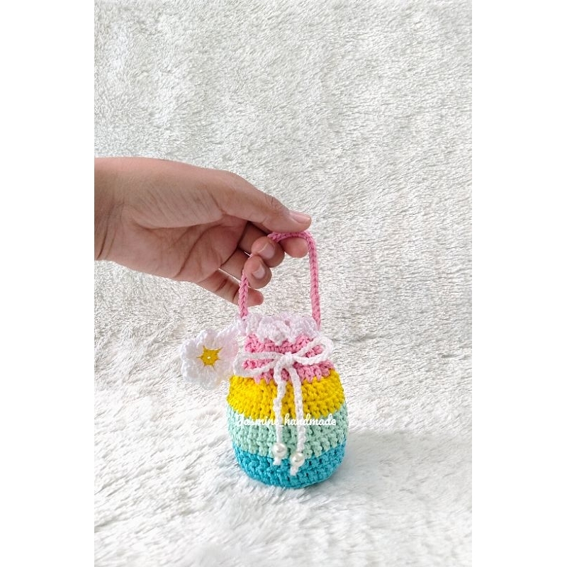 Dompet rajut/koin pouch/pouch rajut/mini pouch/dompet koin rajut/dompet koin