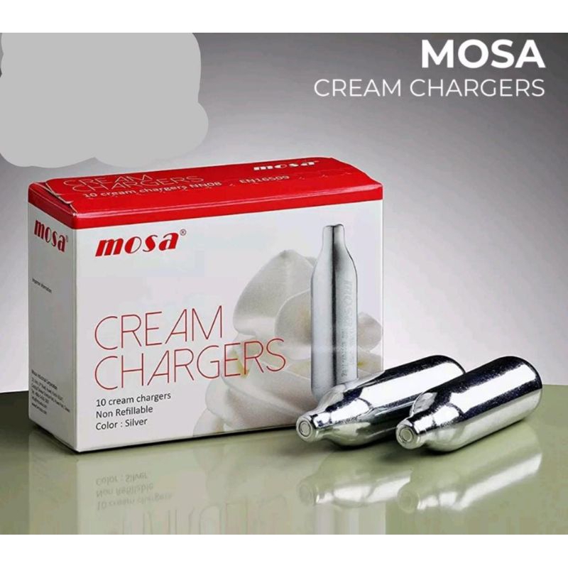 

Mosa Cream Chargers / Nitro Charger / N20 Chargers / Gas Nitro Coffee / Whip Cream Foam Maker