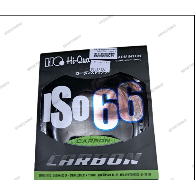 Senar Badminton Hi qua / Tali Raket Hiqua / Tali Raket Hi qua / HQ ISO 66 Carbon Original