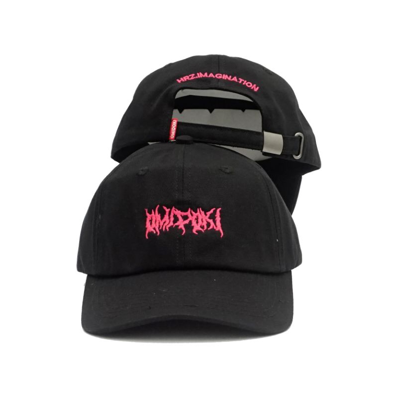Omidoki Topi Polocaps Hitam Mgnta
