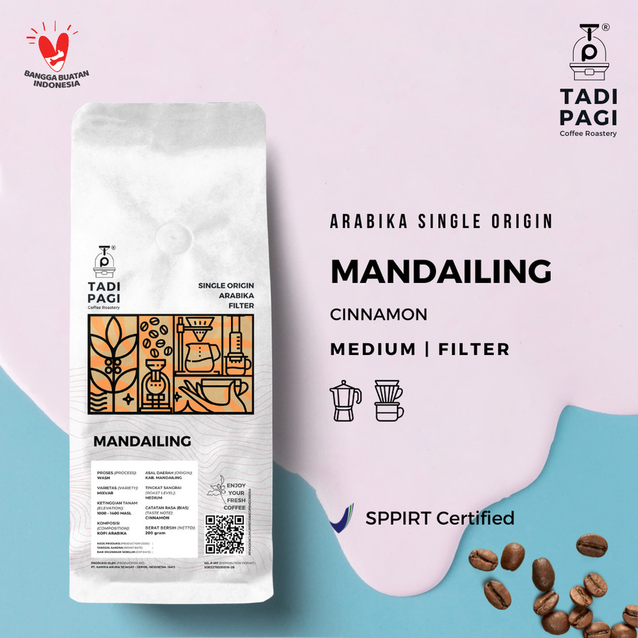 

Mandailing Roast Bean Coffee Biji Kopi Matang 500 gram